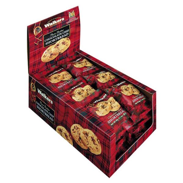 Walkers Chocolate Chip Shortbread Snack Packs 20x2er Packung 40g