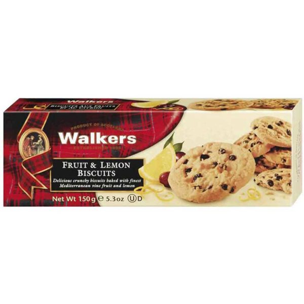 Walkers Fruit & Lemon Biscuits 150g